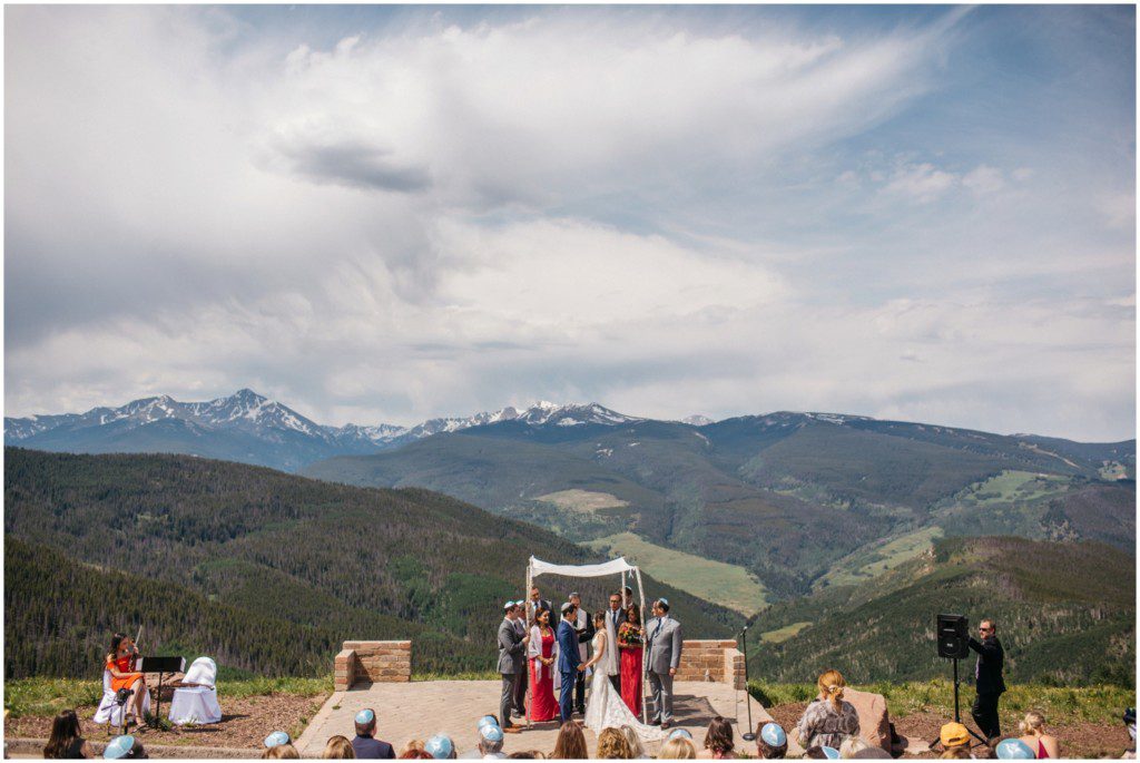 Vail Mountain Wedding Deck