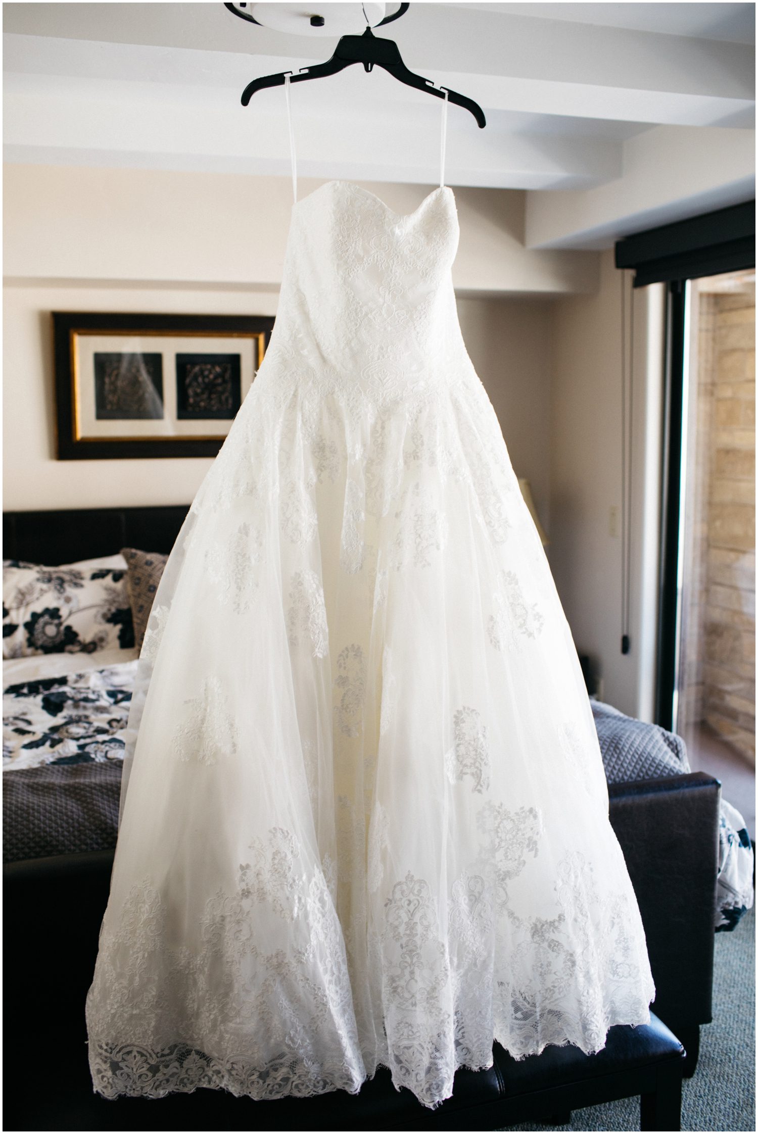 Wedding Dress, Princess style wedding dress, Donovan Pavillion, Vail Colorado Wedding Photos, Vail Village Condo