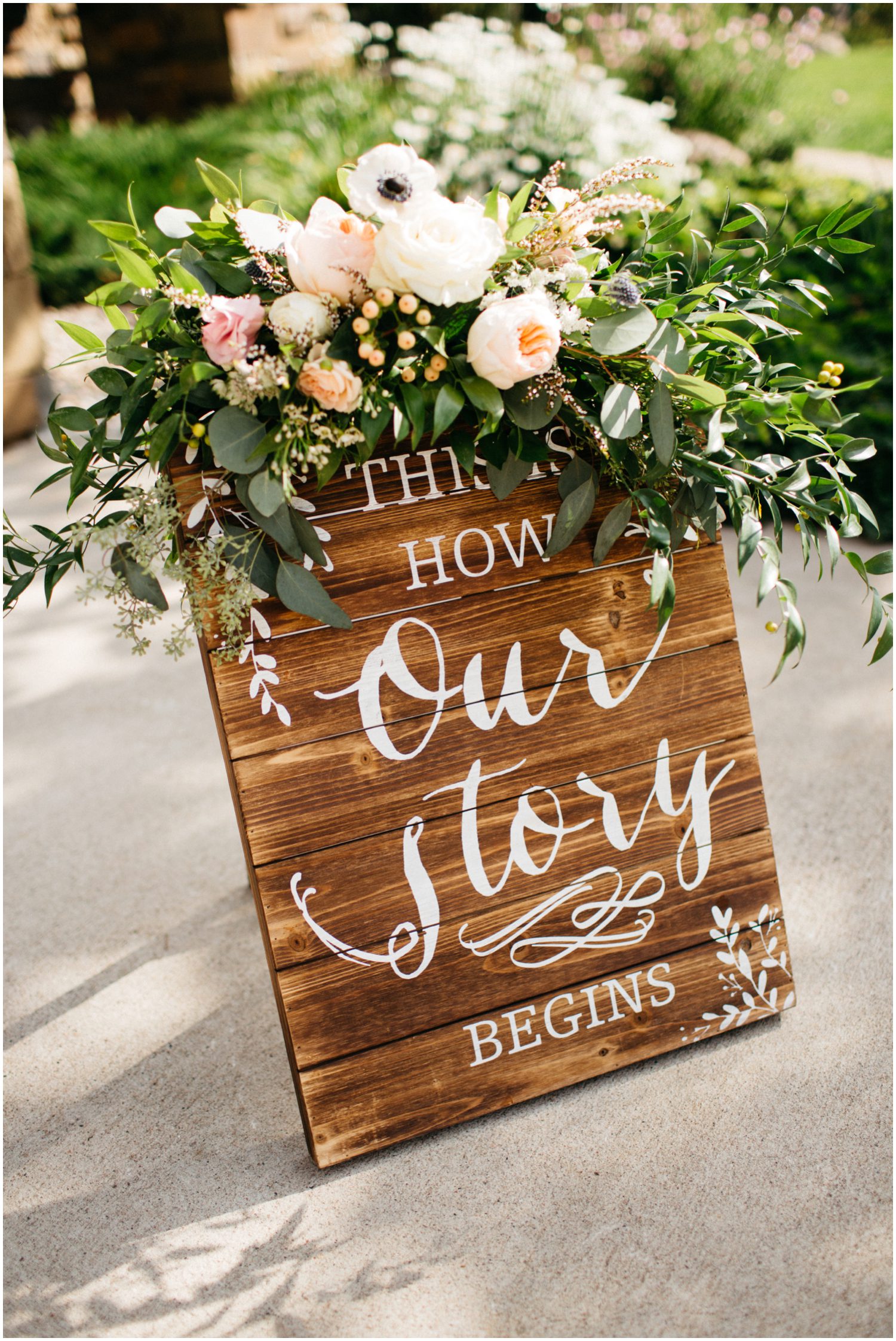 Wedding Sign, Floral Wedding Sign, Calligraphy wedding sign, Donovan Pavilion Vail Colorado Wedding Photos, Vail Wedding Photographer