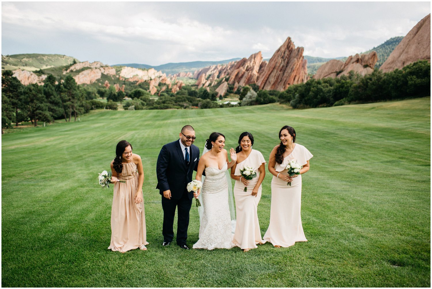 Wedding party photos, Bridal party photos, Man of honor, Arrowhead golf club wedding photos, Colorado Wedding Photographer
