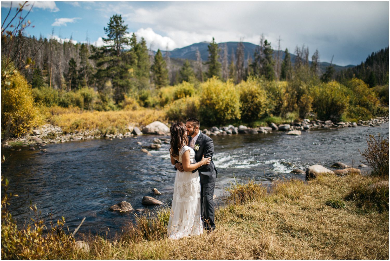 Bride and Groom Posing, Wedding Posing, Double A Barn Wedding Photos, Grand Lake Colorado Wedding, Colorado Wedding Photographer