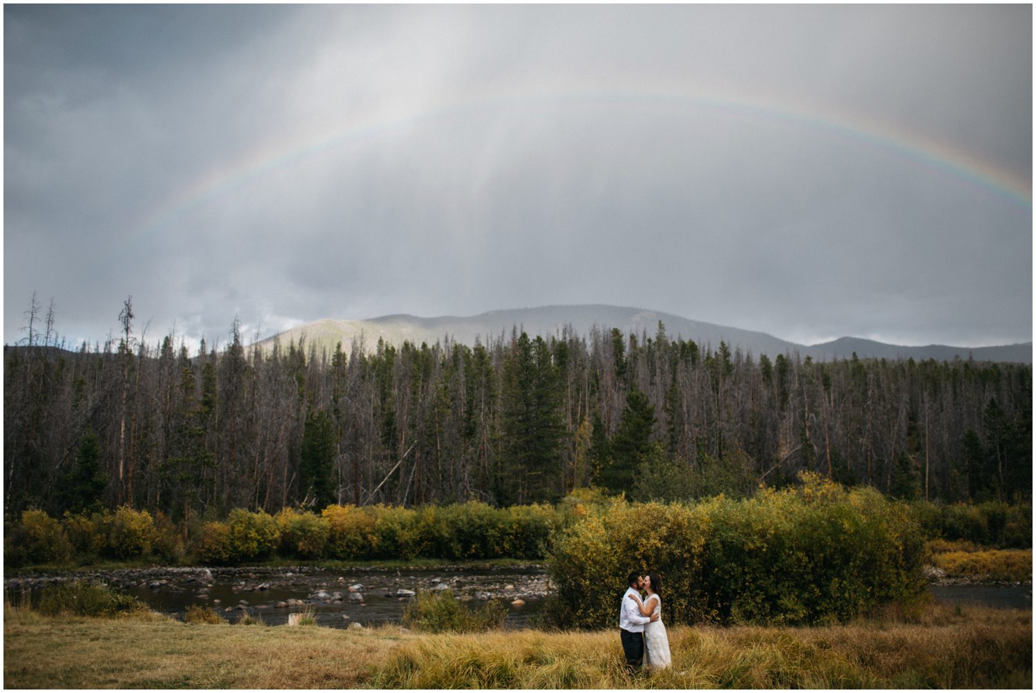 Rainbow wedding photos, Bride and Groom Photos, Couples posing inspiration, Unposed prompts, Double A Barn Wedding Photos, Grand Lake Colorado Wedding, Colorado Wedding Photographer