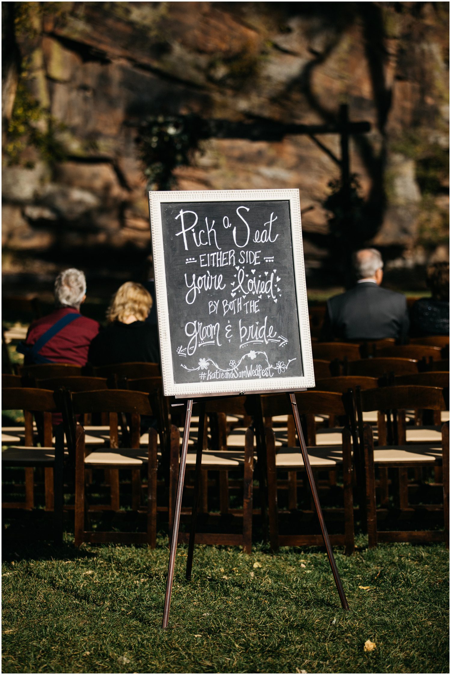Pick a Seat Not a side sign, Wedding ceremony sign, Wedding sign ideas, Chalkboard sign for wedding, Boho wedding sign, Calligraphy wedding sign, Choose a seat not a side, Youre all loved by the groom and bride, Wedding seating sign, Planet Bluegrass Wedding, Lyons Colorado Wedding, Lace and Lillies, Colorado Wedding Photographer, A Spice of Life, Boho Wedding Inspiration, Burgundy wedding inspiration, Colorado Wedding
