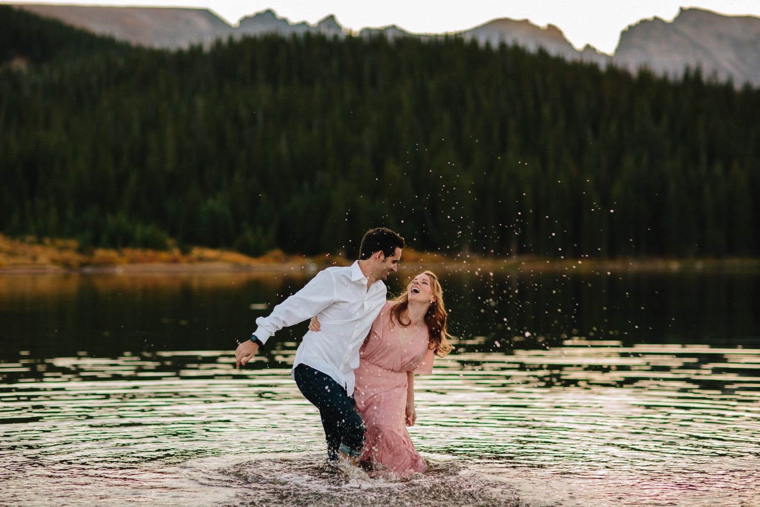 Roosevelt National Forest Engagement Photos, Brainard Lake Engagement Photos, Colorado Engagement Photographer, Colorado Mountain engagement photos, Colorado wedding photographer, Best photographers in Colorado, Best Colorado engagement photographers, Best Colorado Wedding photographers, Fun Engagement photo ideas, Engagement photos in water, Mountain Engagement session, Save the date photo ideas, Boulder Colorado Engagement photos, Rocky Mountain National Park Engagement Photos