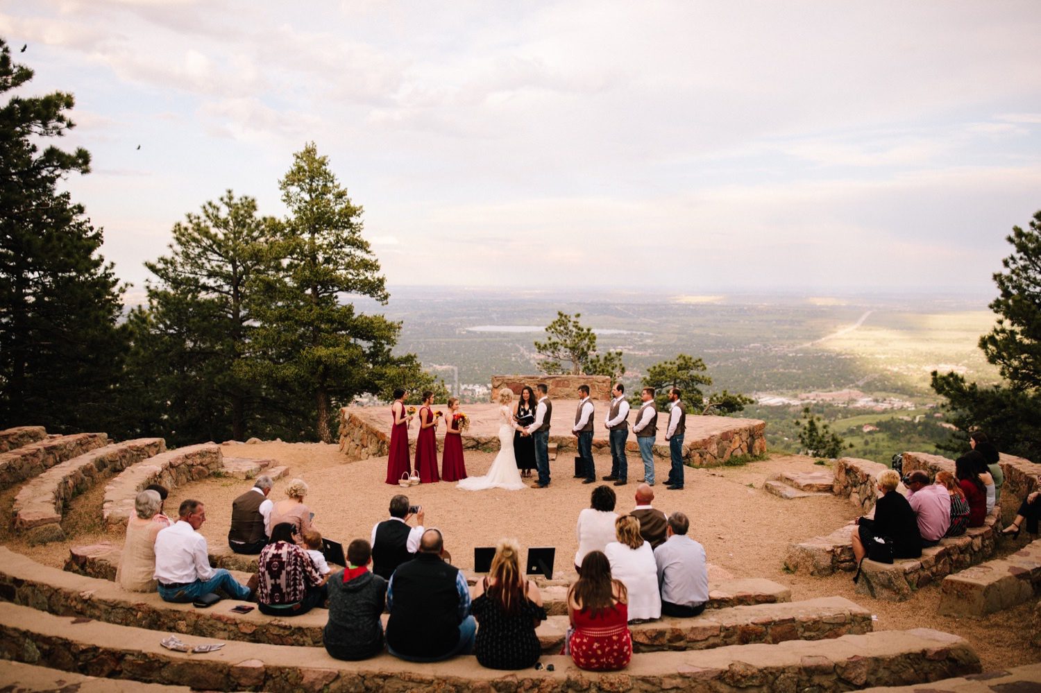 Sunrise Amphitheater elopement ceremony