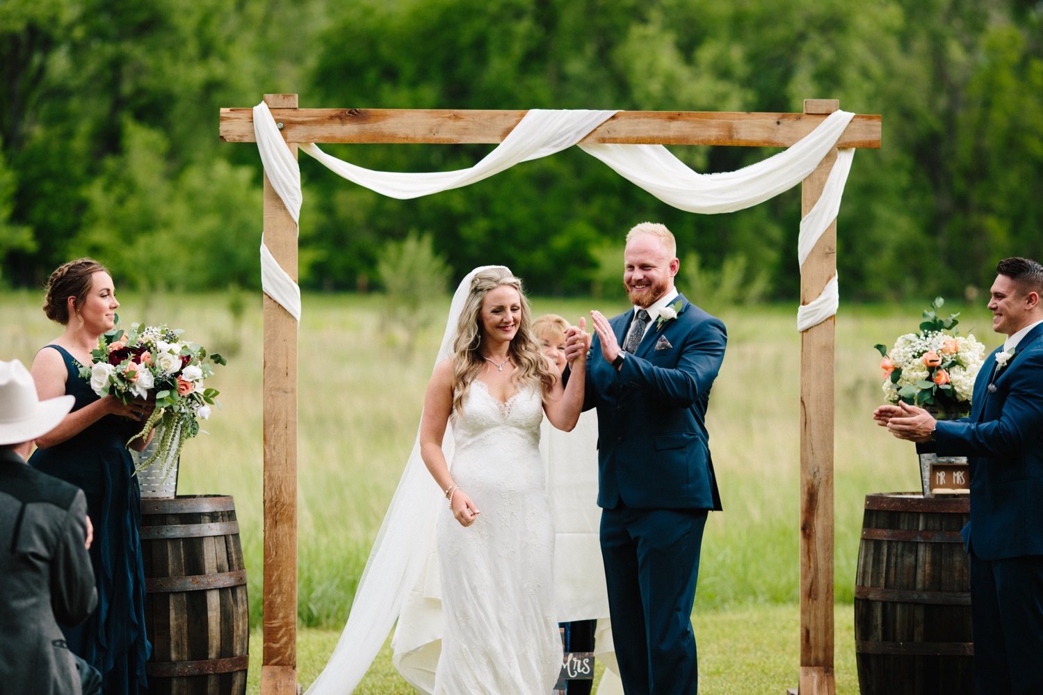 Rist Canyon Inn Wedding, Fort Collins Wedding, Colorado Wedding, Colorado Elopement, Colorado Mountain Wedding, Colorado Wedding Photographer, Colorado Elopement Photographer, Spring Wedding, Wedding Photography, Documentary Wedding Photography, Photojournalistic Wedding Photography, Wedding Inspiration, Wedding Ideas, Wedding Photos, Anna Be Wedding Dress, Compass Rose Floral, Cathedral Veil, Bride and Groom, Wedding Ceremony, Outdoor Wedding Ceremony, Wooden Altar, Wedding Arch with Tulle