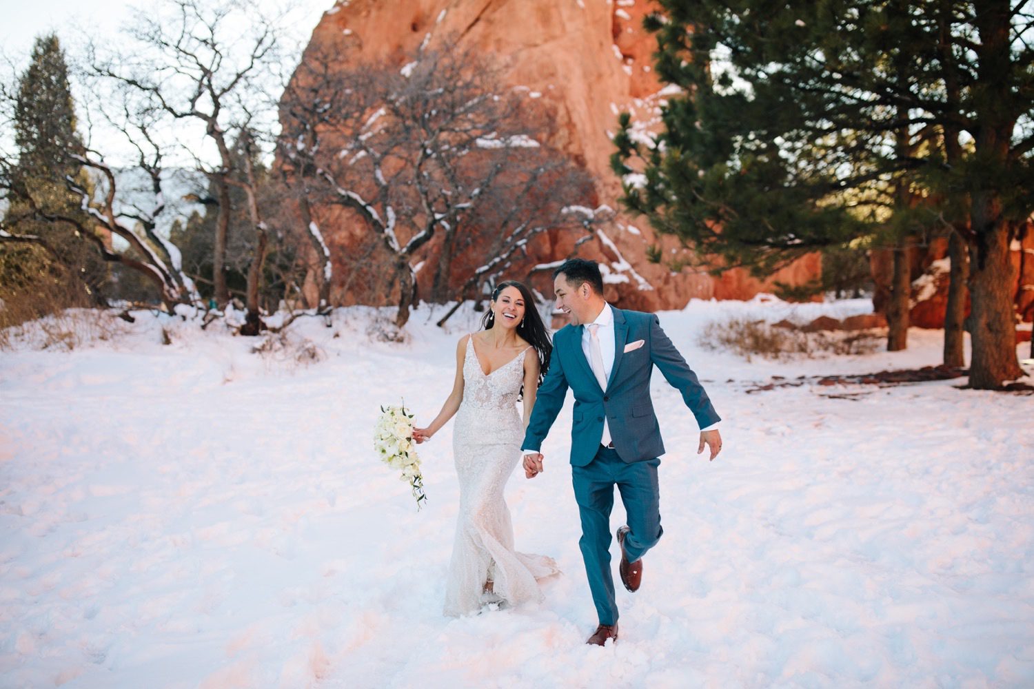 Winter Elopement at Garden of the Gods