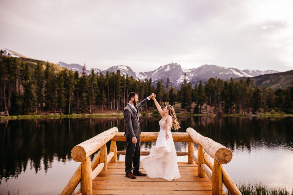 Sprague Lake Elopement Ceremony in Rocky Mountain National park
