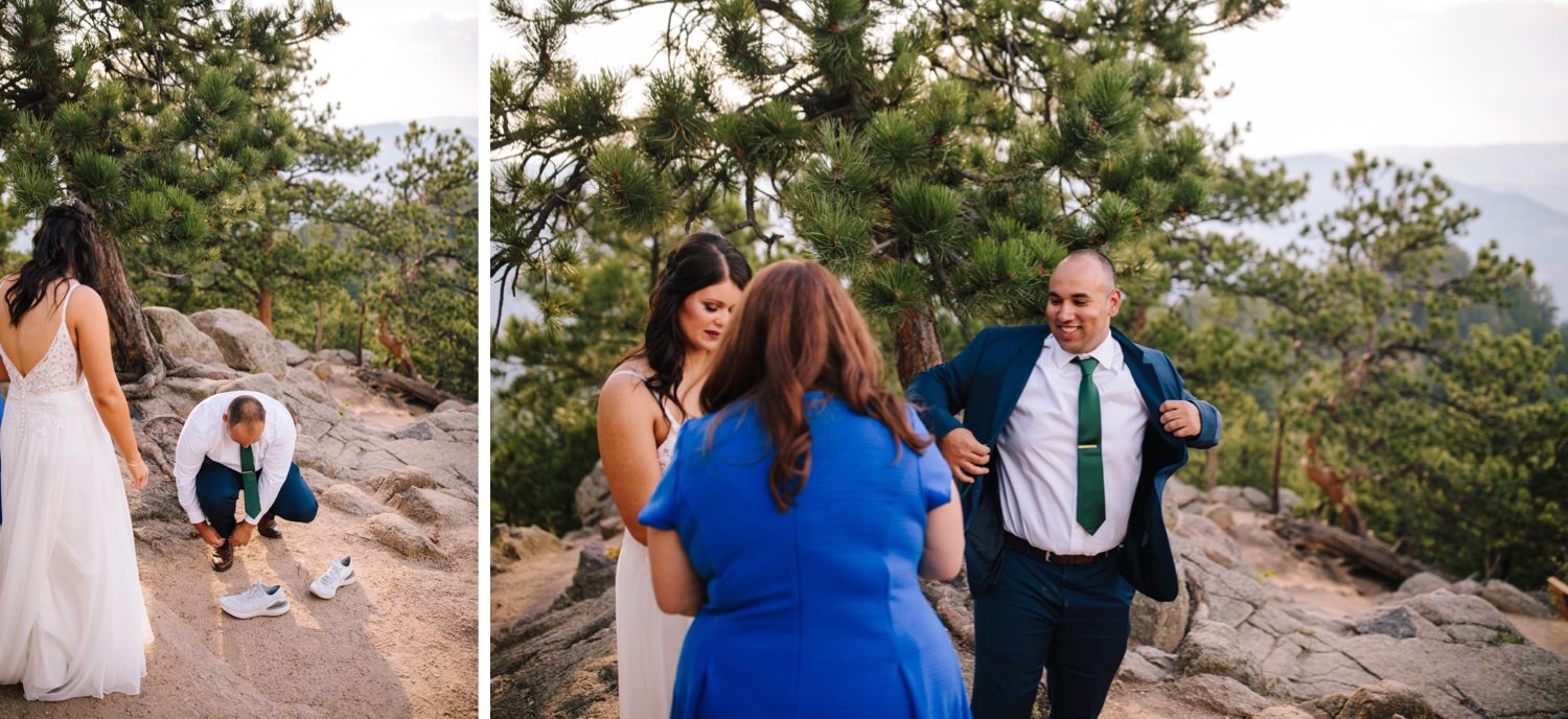 Boulder Colorado Elopement, Boulder Elopement on Flagstaff Mountain, Colorado Mountain Elopement, Artist Point Elopement on Flagstaff Mountain, Mountain Elopement, Elopement planning, Elopement ideas, Elopement inspiration, COVID Elopement, Places to elope, Destination elopement, Adventure Elopement, Elopement Photography, Rocky Mountain Elopement, How to elope, Elopement Guide, Elopement ceremony, Elopement Dress, Colorado