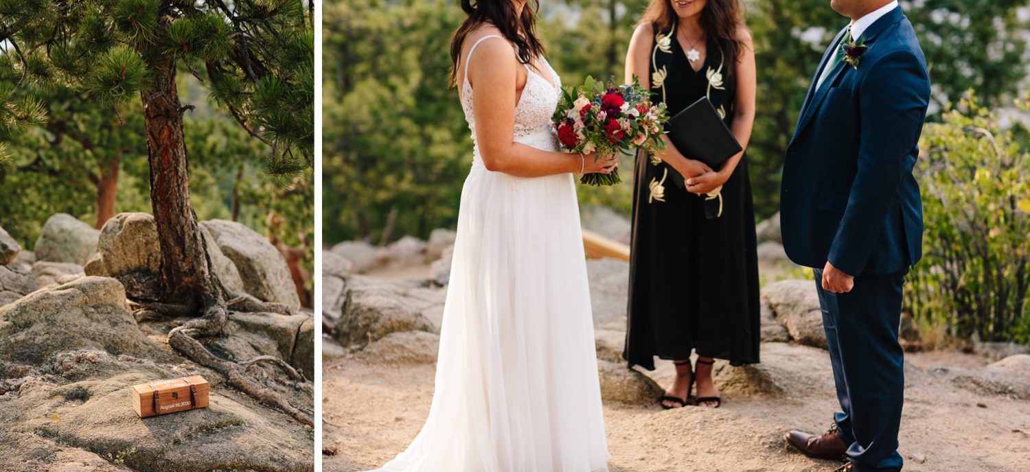 Boulder Colorado Elopement, Boulder Elopement on Flagstaff Mountain, Colorado Mountain Elopement, Artist Point Elopement on Flagstaff Mountain, Mountain Elopement, Elopement planning, Elopement ideas, Elopement inspiration, COVID Elopement, Places to elope, Destination elopement, Adventure Elopement, Elopement Photography, Rocky Mountain Elopement, How to elope, Elopement Guide, Elopement ceremony, Elopement Dress, Colorado