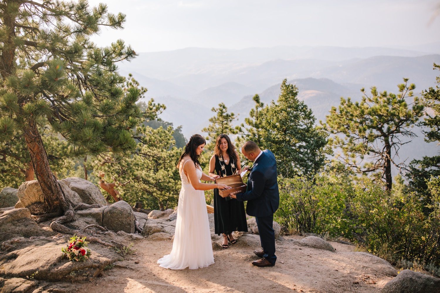 Boulder Colorado Elopement, Boulder Elopement on Flagstaff Mountain, Colorado Mountain Elopement, Artist Point Elopement on Flagstaff Mountain, Mountain Elopement, Elopement planning, Elopement ideas, Elopement inspiration, COVID Elopement, Places to elope, Destination elopement, Adventure Elopement, Elopement Photography, Rocky Mountain Elopement, How to elope, Elopement Guide, Elopement ceremony, Elopement Dress, Colorado