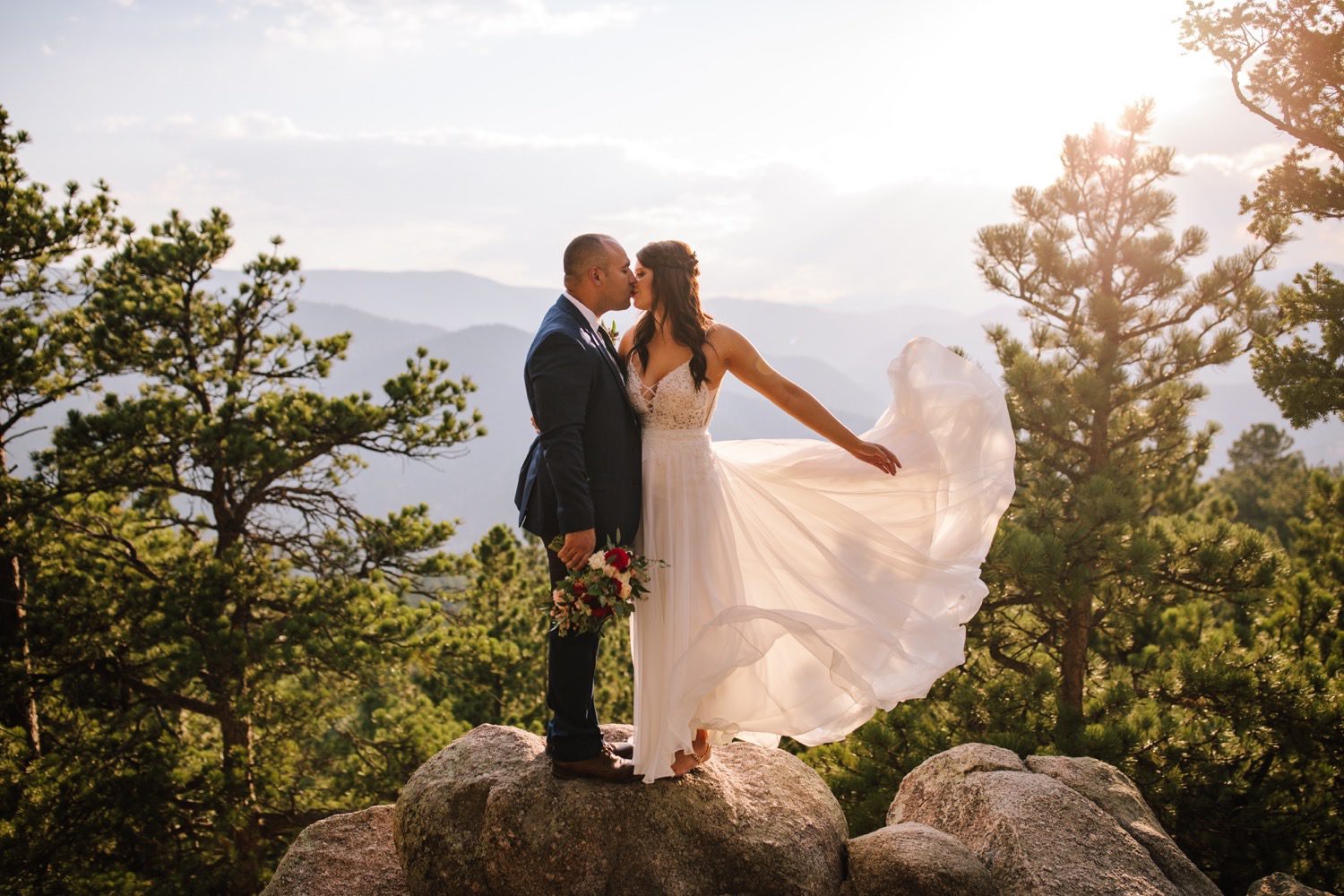 Boulder Colorado Elopement, Boulder Elopement on Flagstaff Mountain, Colorado Mountain Elopement, Artist Point Elopement on Flagstaff Mountain, Mountain Elopement, Elopement planning, Elopement ideas, Elopement inspiration, COVID Elopement, Places to elope, Destination elopement, Adventure Elopement, Elopement Photography, Rocky Mountain Elopement, How to elope, Elopement Guide, Elopement ceremony, Elopement Dress, Colorado