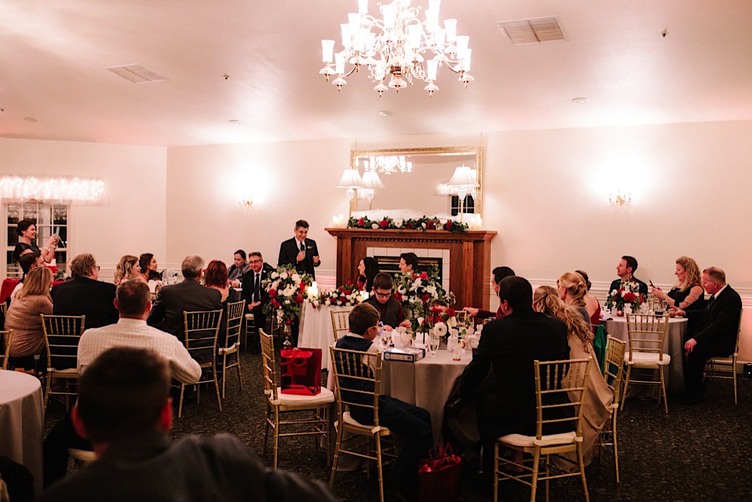 Wedding Reception decor, Fall Colorado Mountain Wedding at Willow Ridge Manor, Wedding Reception, Wedding Photography