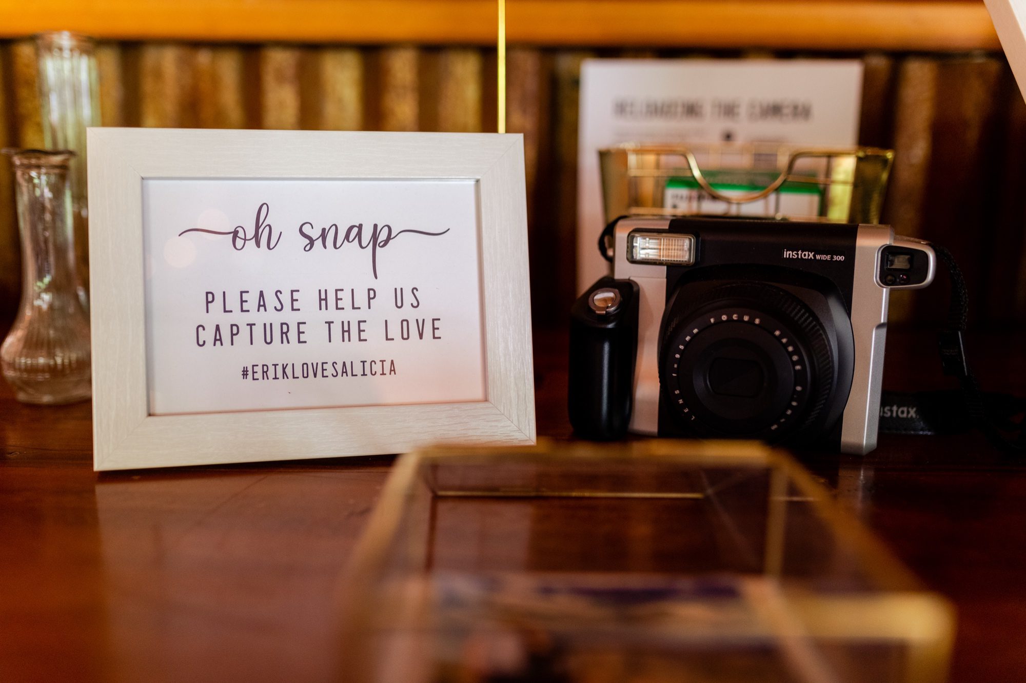 Wedding guest book, polaroid guest book, wedding signs, Oh snap wedding sign