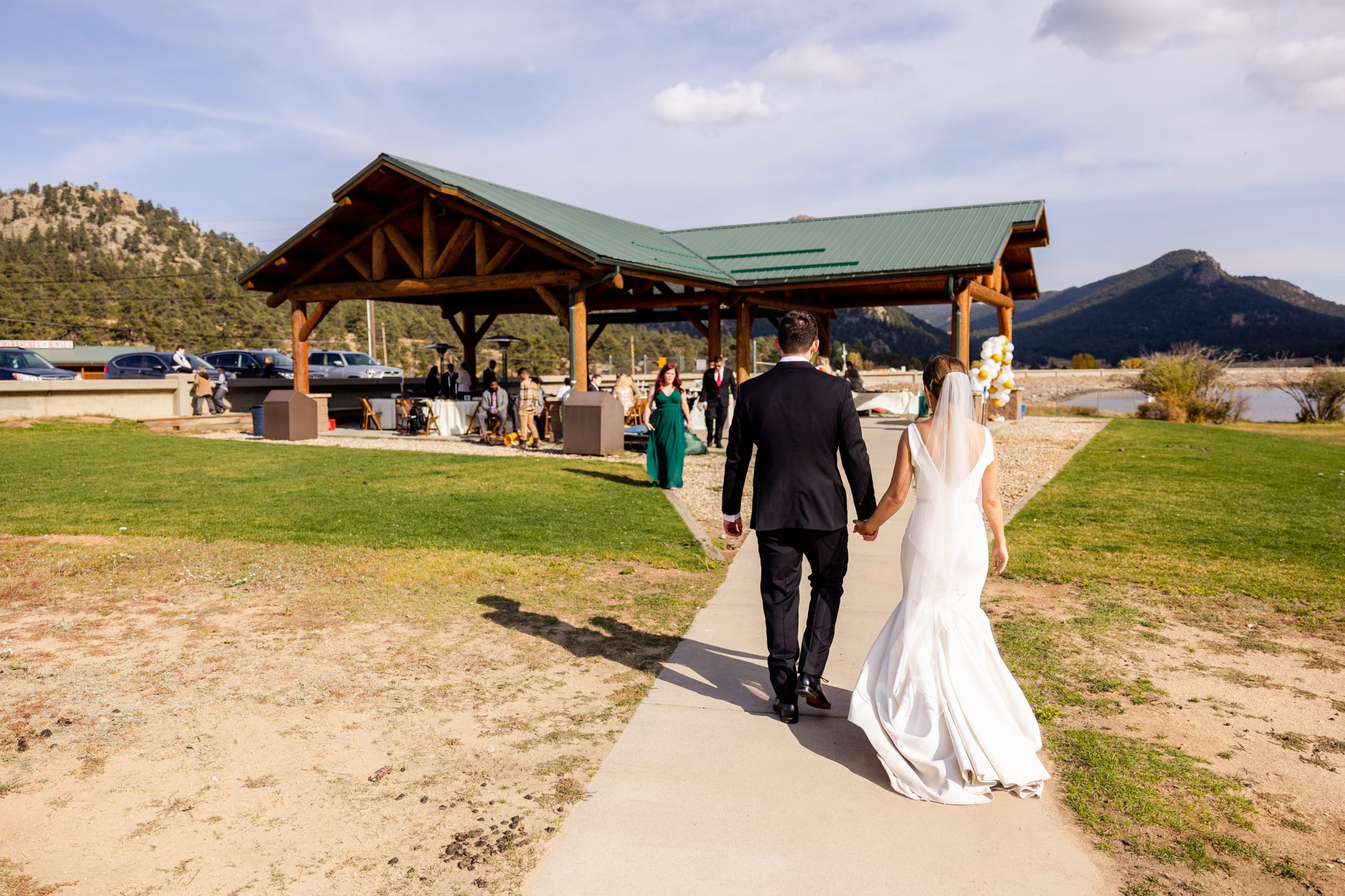 Lake Estes wedding, Estes Park Resort Wedding, Marina Pavilion wedding in Colorado