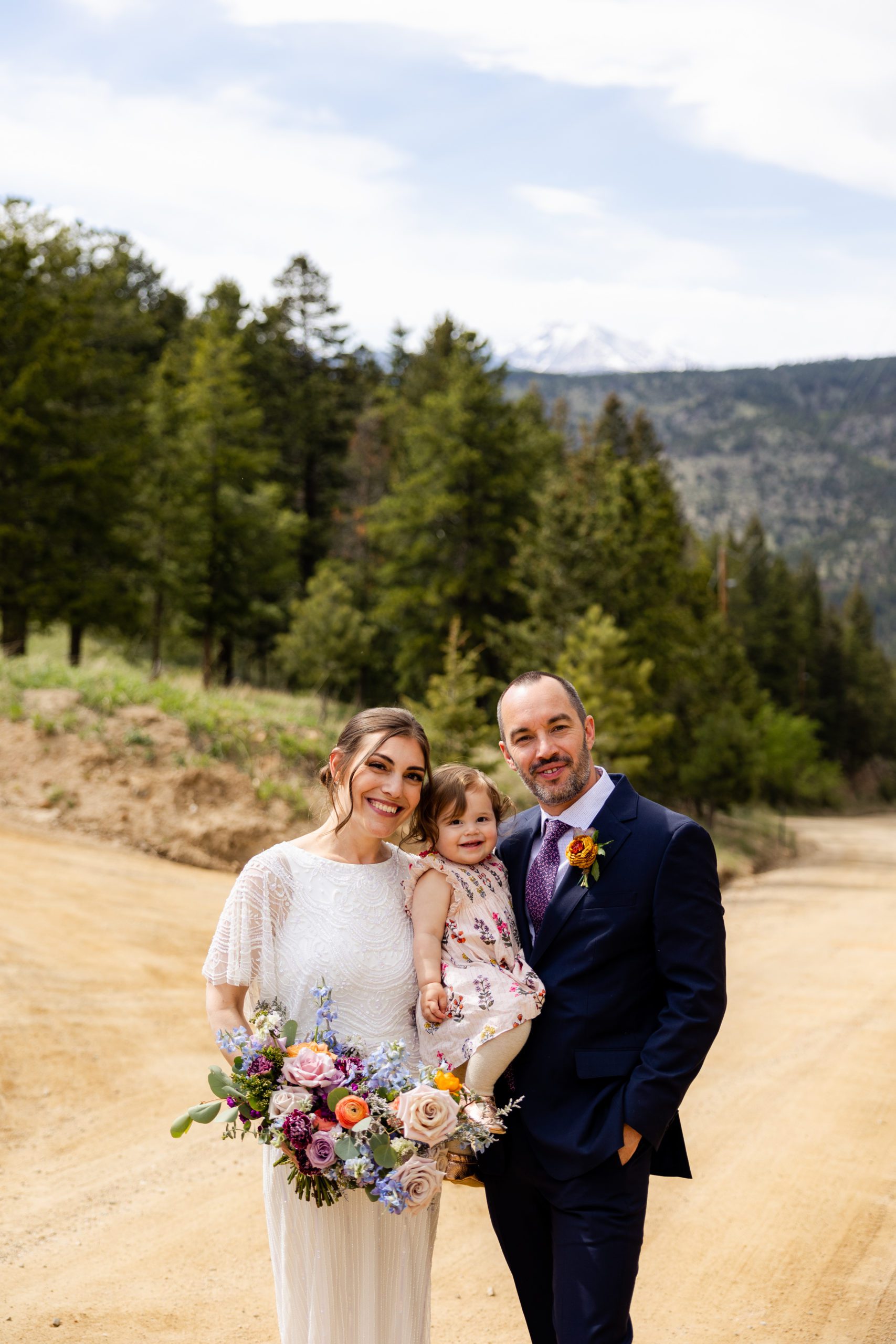 Gold Hill Inn Boulder Colorado Bride and Groom wedding photos, BHLDN, A Florae