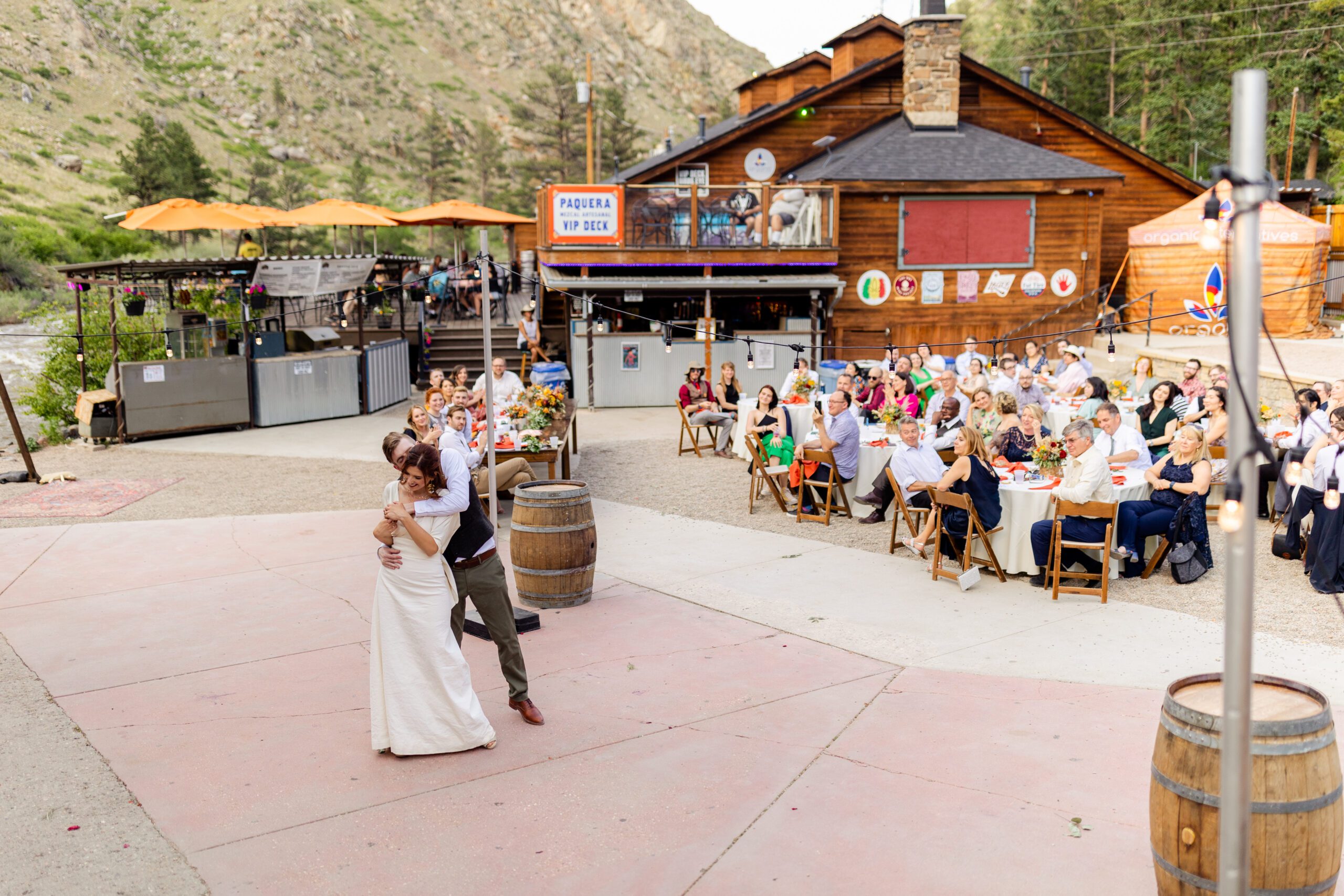 Colorado wedding at The Mishawaka Amphitheater near Fort Collins