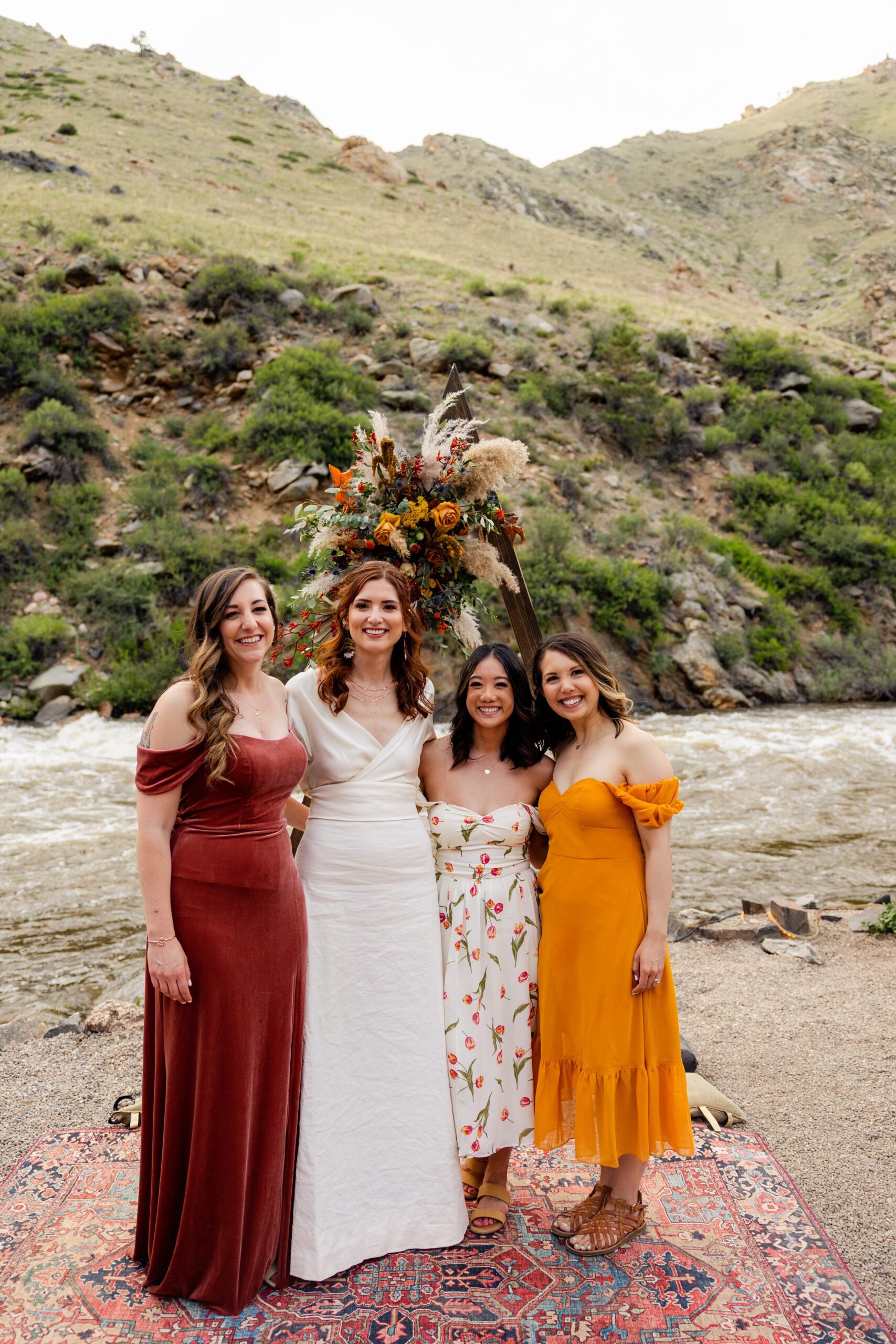 Bridesmaids dresses, Jewel tone bridesmaids dresses, Copper rust mustard bridesmaid dress, Boho bridesmaids dresses