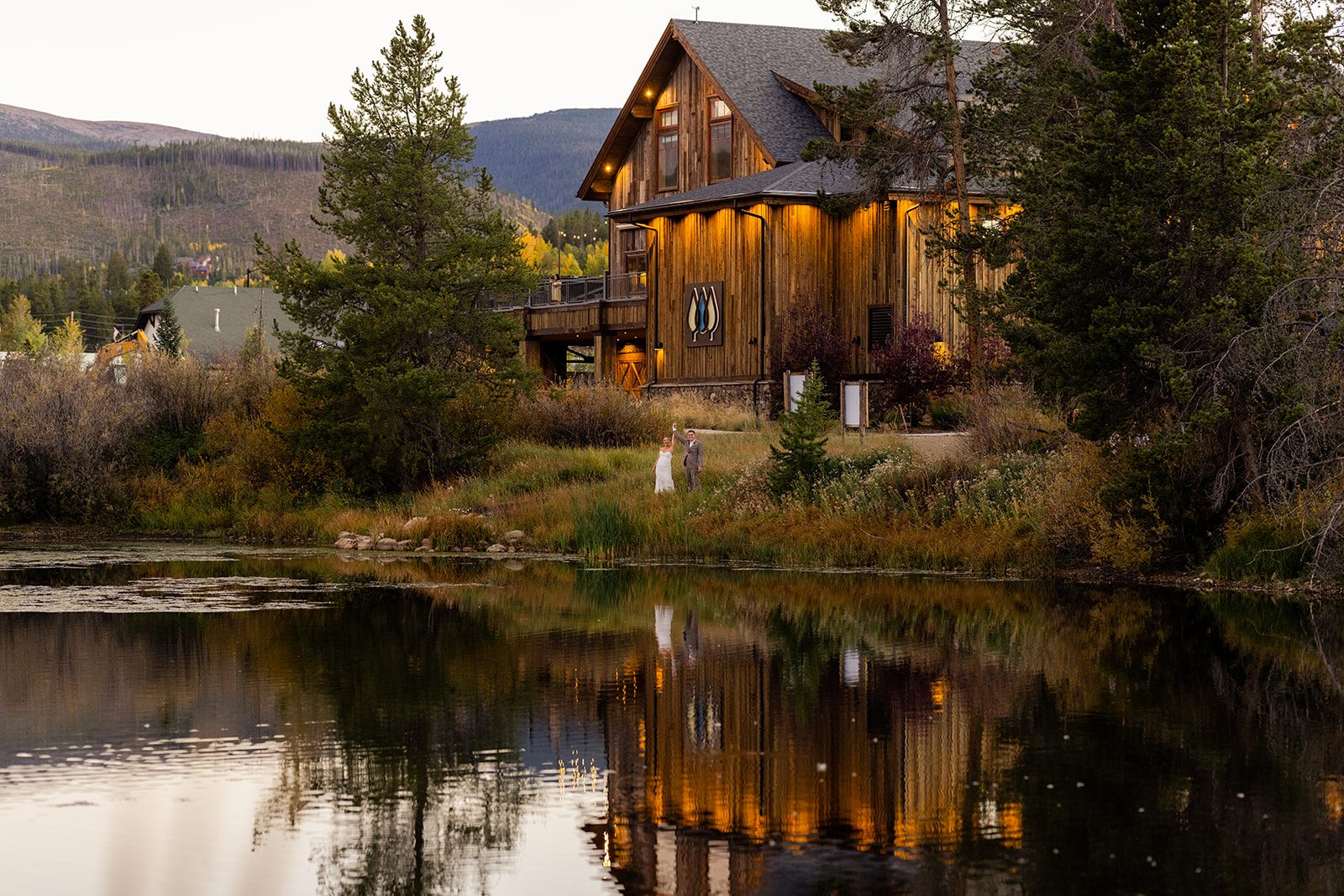 Headwaters Center River Journey in Winter Park Colorado fall wedding