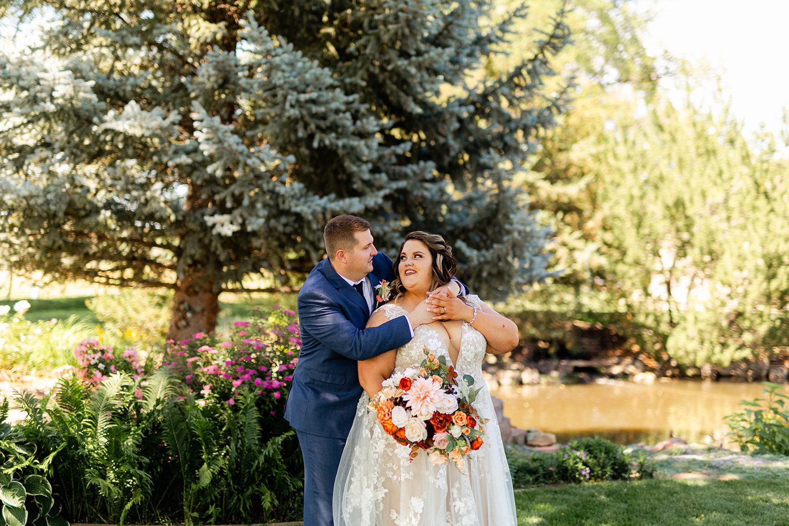 Shupe homestead wedding in Longmont Colorado, Lings moment wedding bouquet, fake wedding flowers, A and be wedding dress, Wtoo Waters