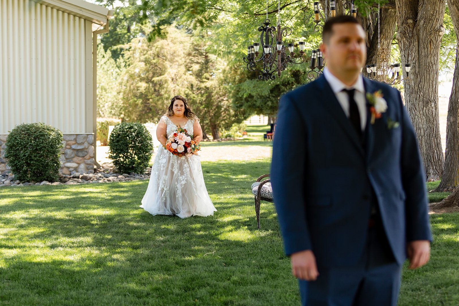 Wedding first look, Shupe homestead wedding Longmont Colorado