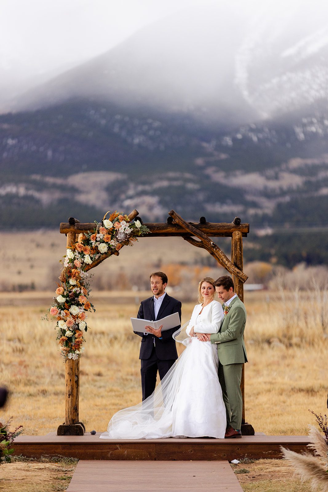 Ceremony at The Barn at Sunset Ranch in Buena Vista Colorado