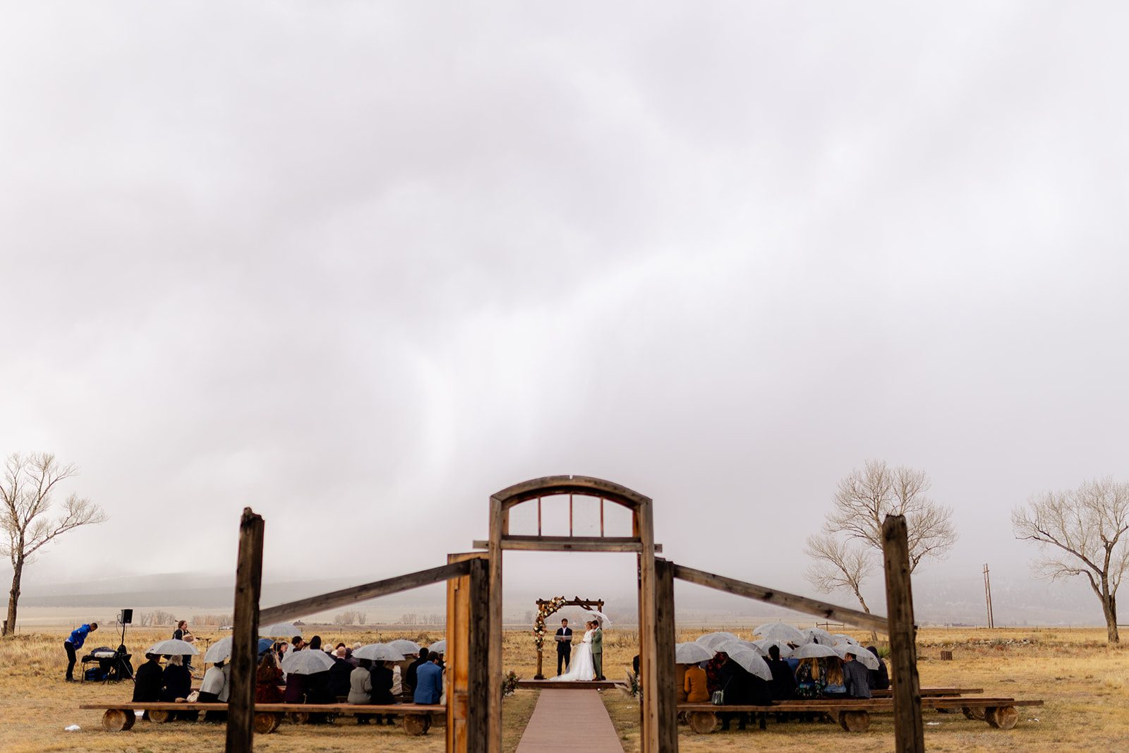 Ceremony at The Barn at Sunset Ranch in Buena Vista Colorado